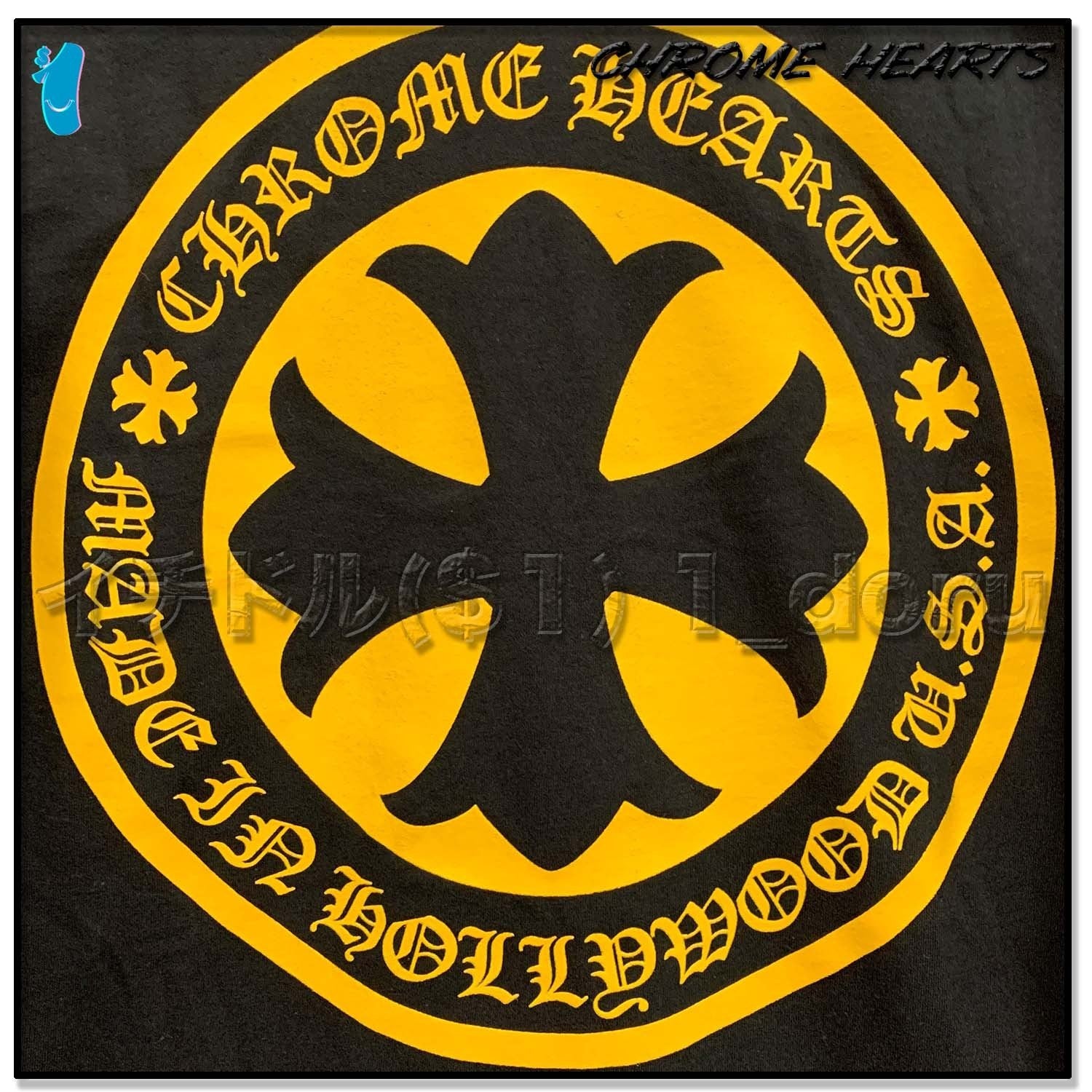 Chrome Hearts Yellow Plus Long Sleeve Black