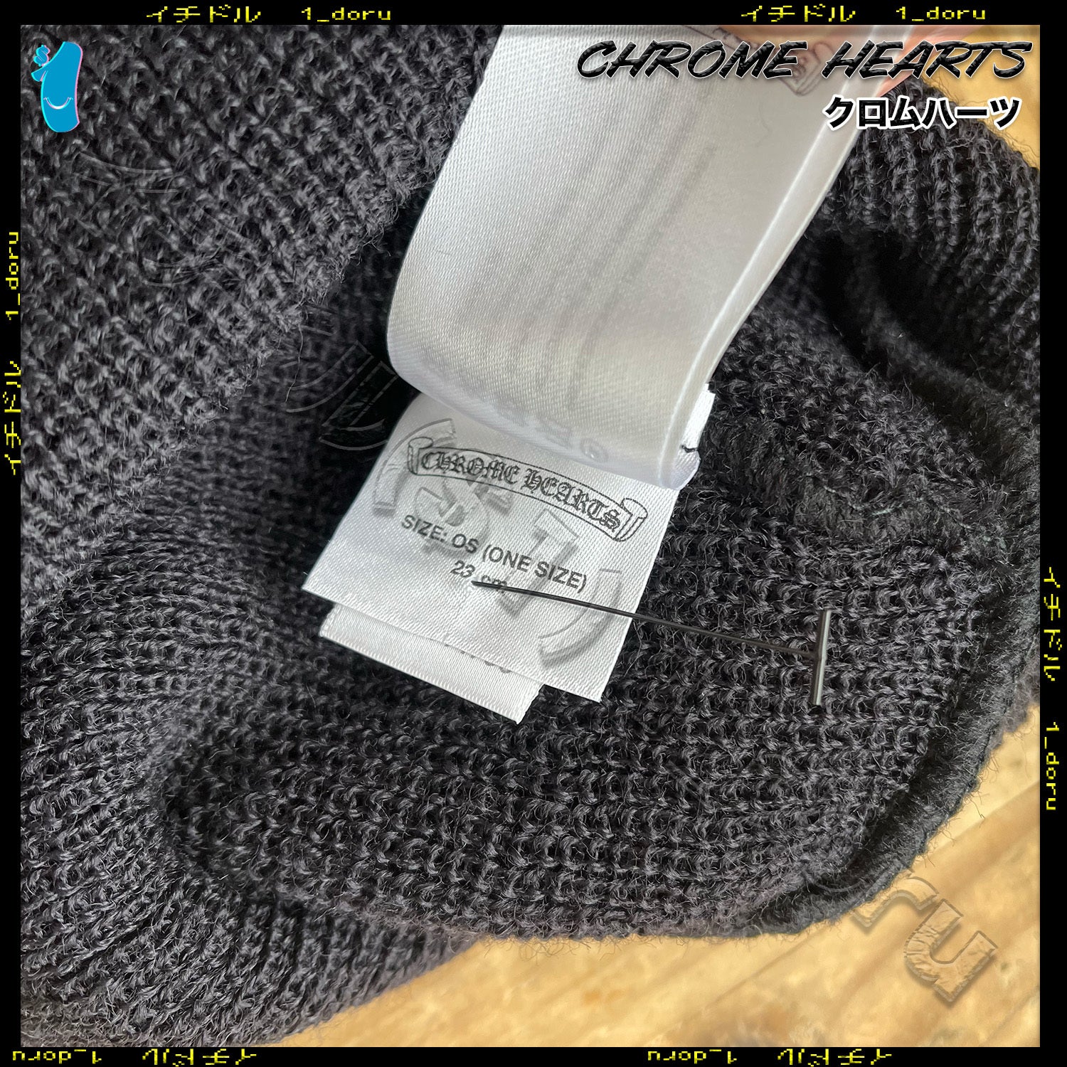 CH PLUS WOOL BEANIE BLACK WHITE プラス ウール ビーニー