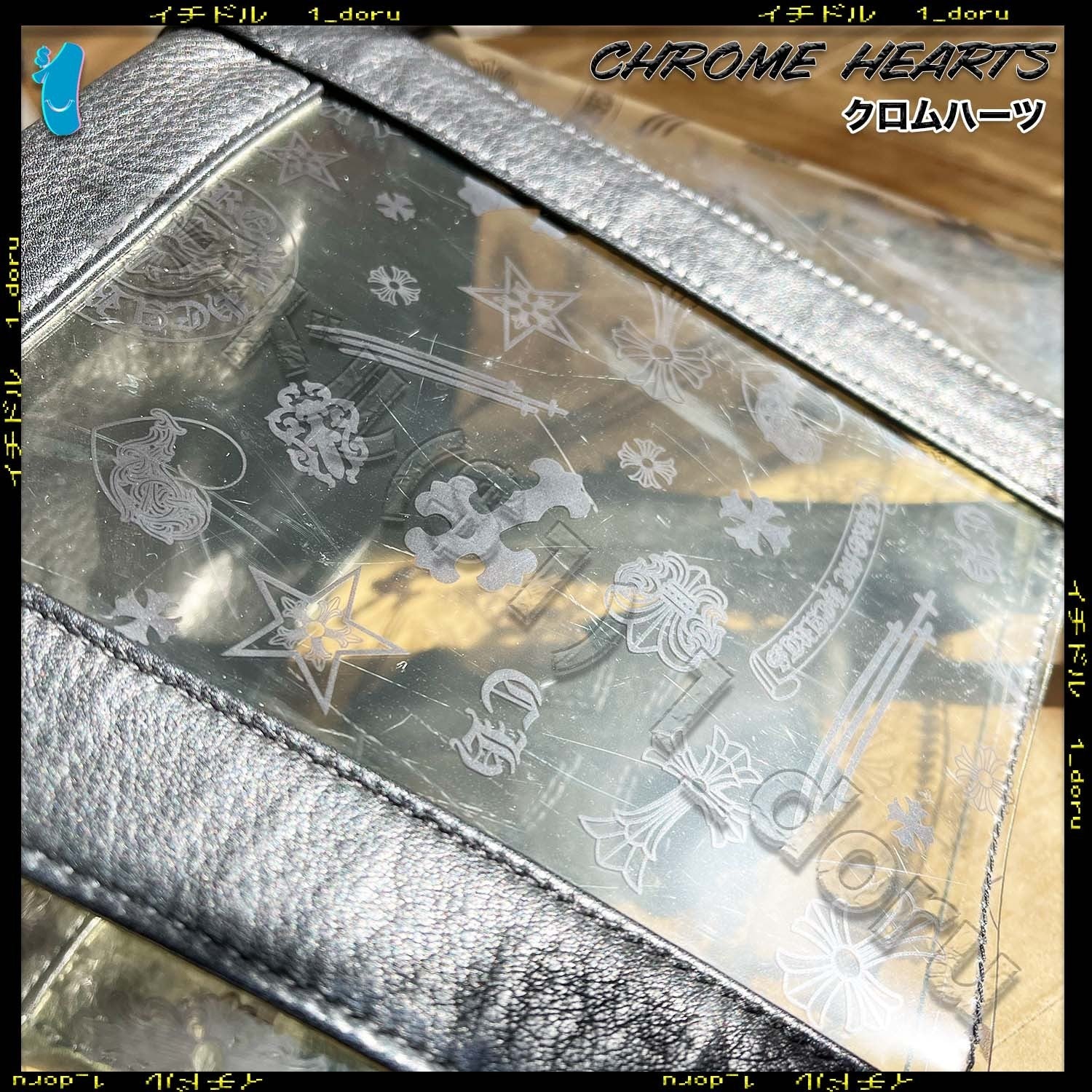 Multi Logo Cemetery Cross Mini Tote Bag Black マルチ ロゴ セメタリークロス ミニ トート バッグ