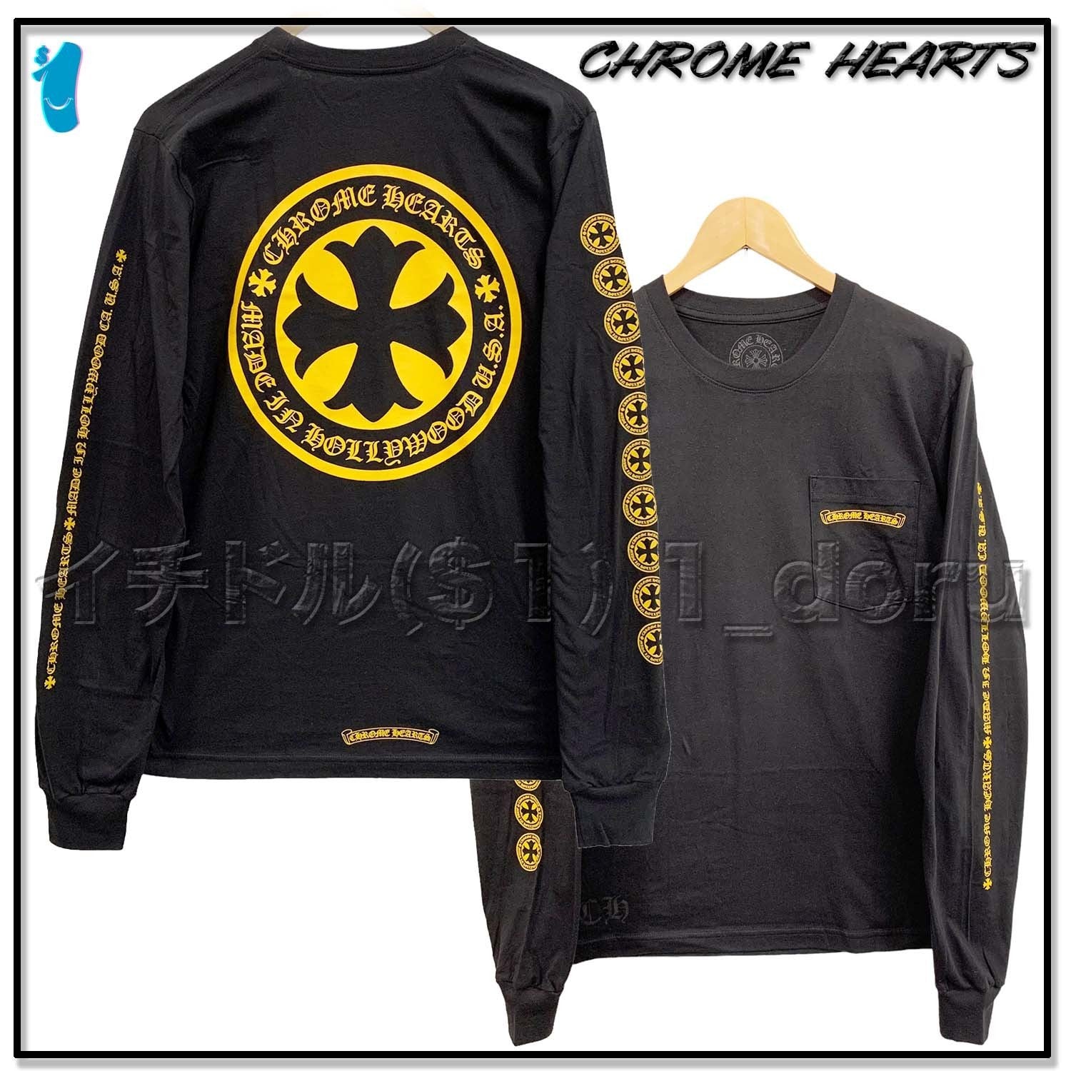 Chrome Hearts Yellow Plus Long Sleeve Black