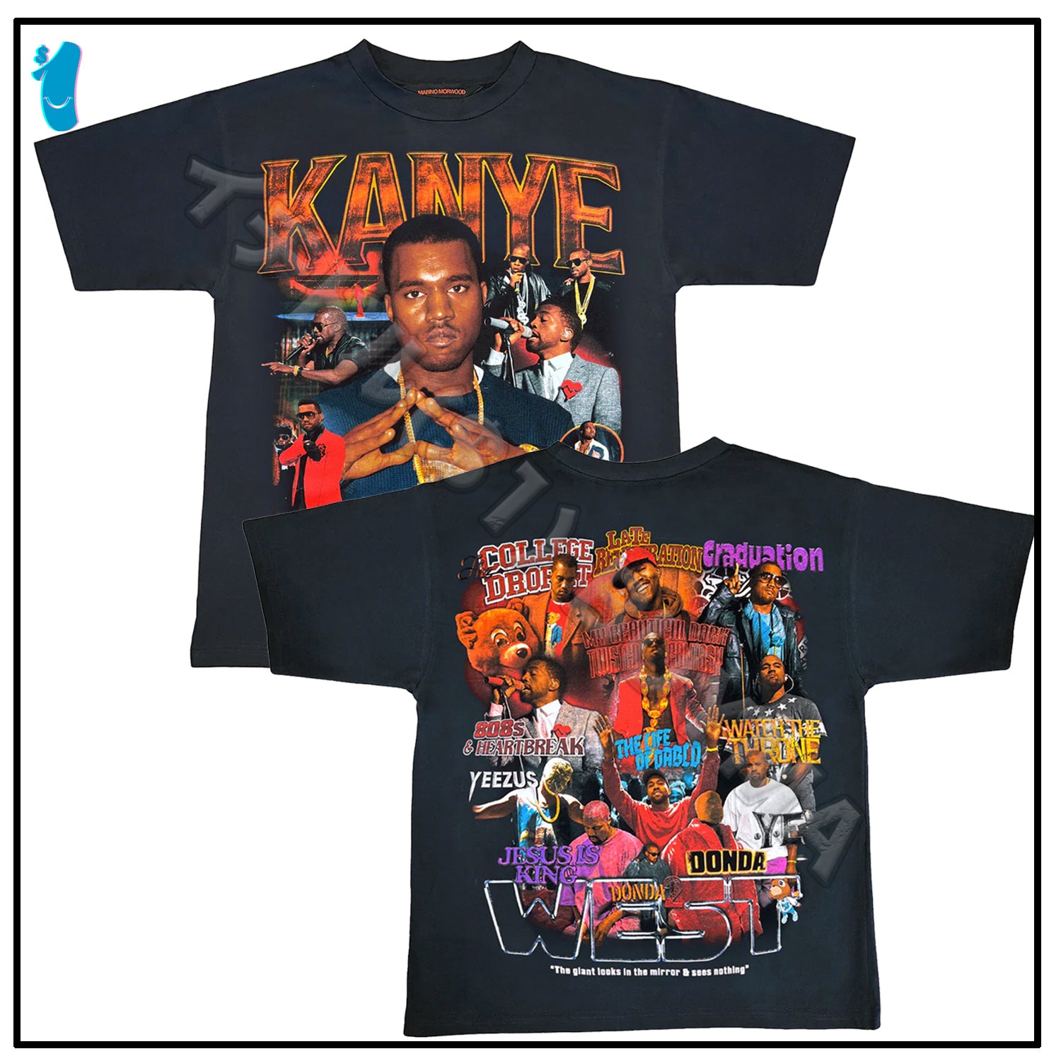 Marino Morwood Kanye West Tee Black