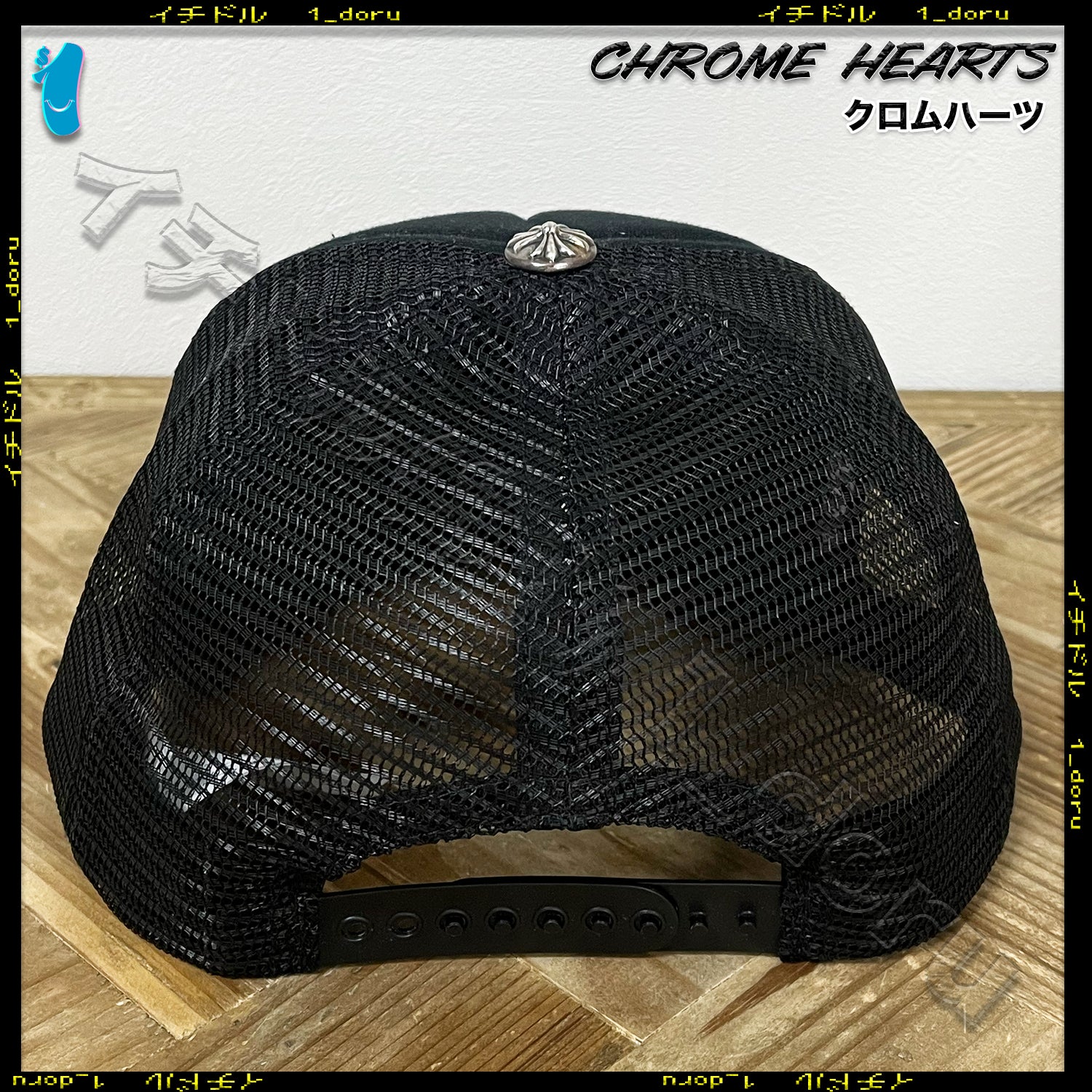 3 CEMETERY CROSS CAP HAT BLACK 3 セメタリー クロス キャップ ブラック
