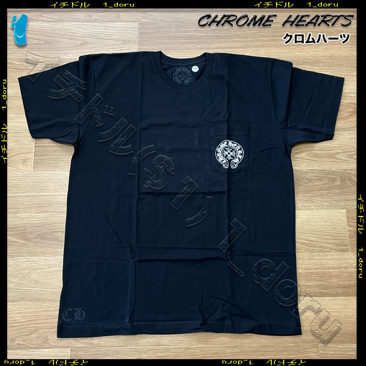 マリブ ホースシュー プラス Tシャツ スクロール ブラック HORSESHOE PLUS MALIBU TEE BLACK SCROLL XXL
