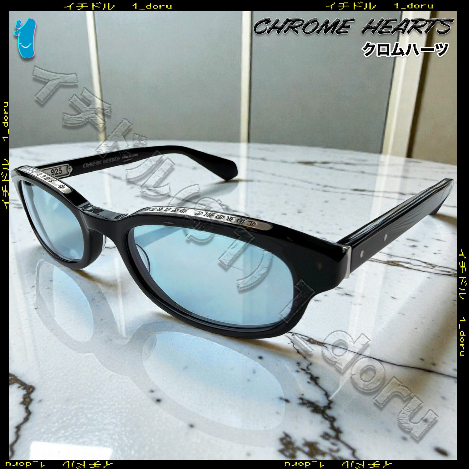 ローライダー ブラック ブルーフォグ サングラス Lowrider Black Blue Fog lenses