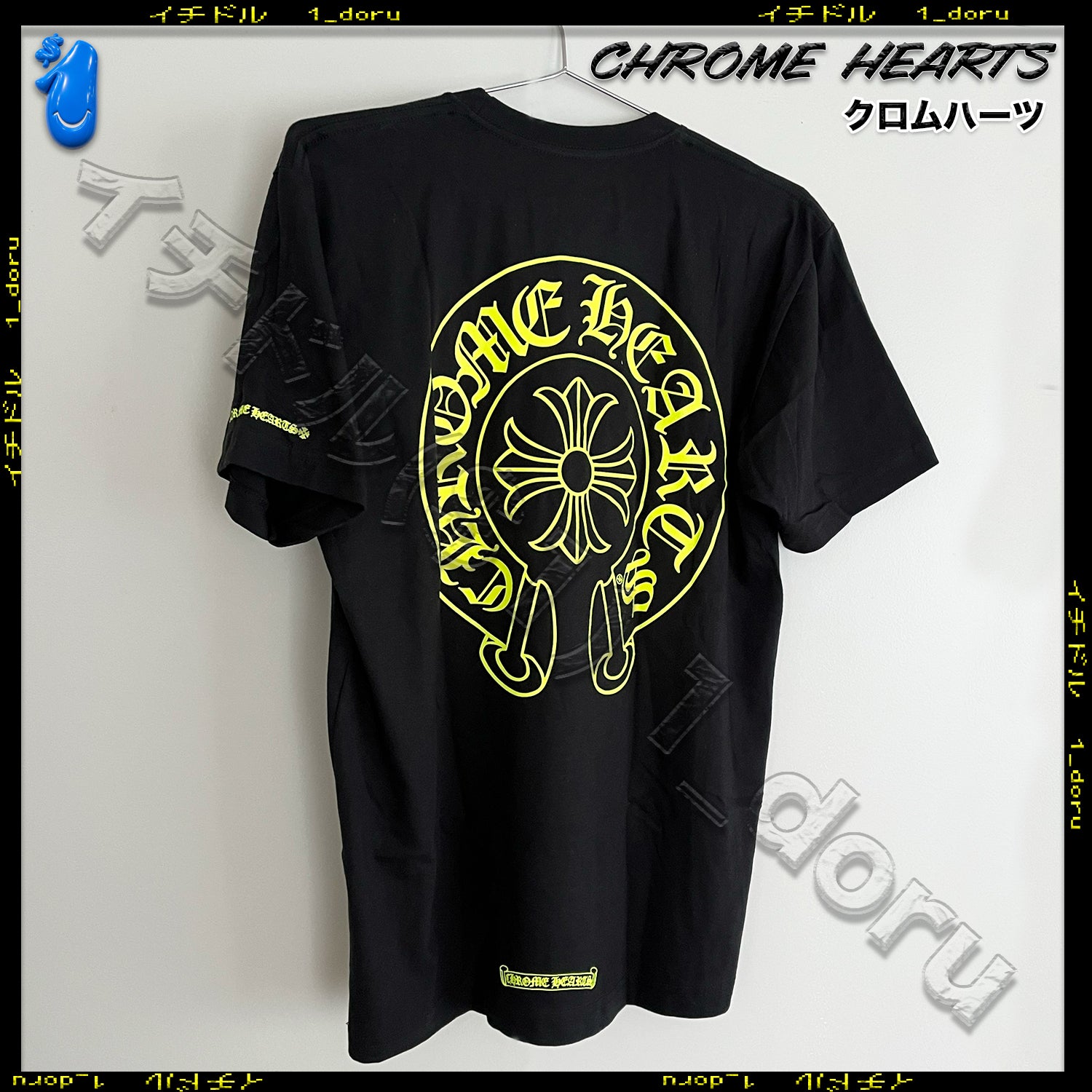 Yellow Horseshoe Plus Tee  イエロー ホースシュープラス Tシャツ スクロール