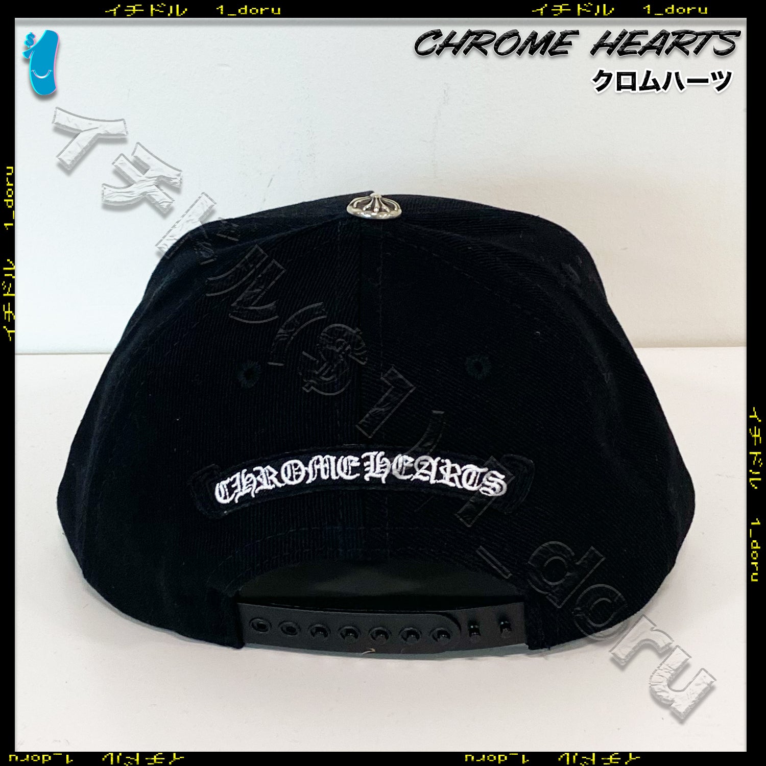 Scroll Denim Cap Black スクロール デニム キャップ ブラック
