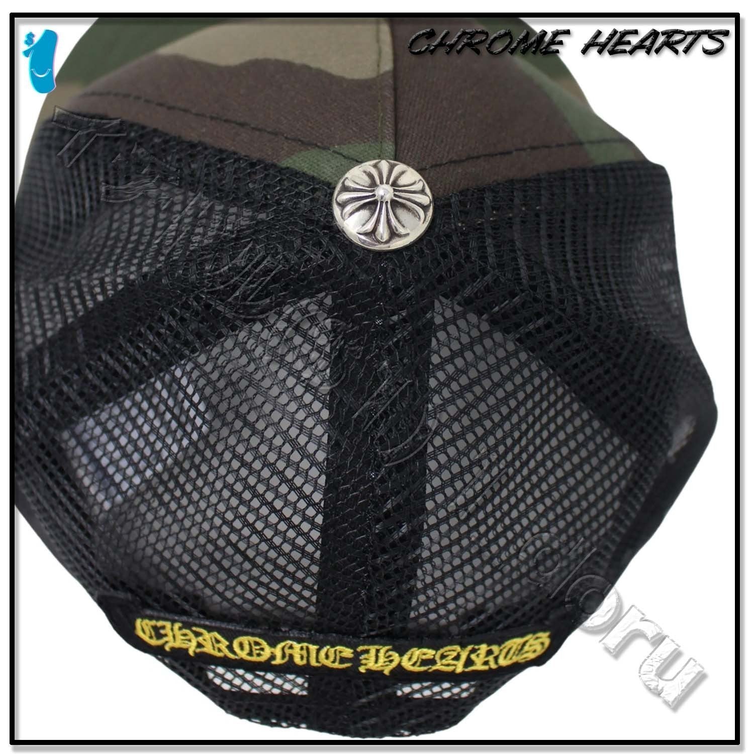 CHROME HEARTS セメタリークロスキャップ ハット プラス レッド