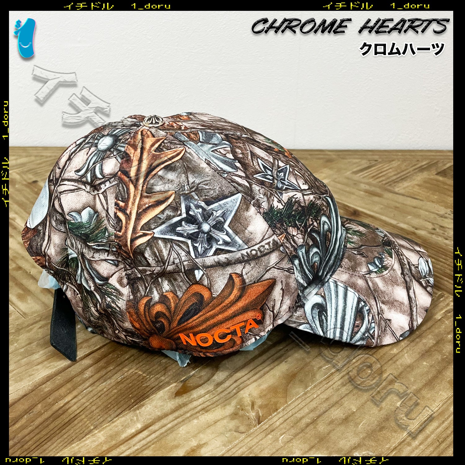 クロム +CH+ HOLLYWOOD トラッカーキャップ ブラック ホワイト