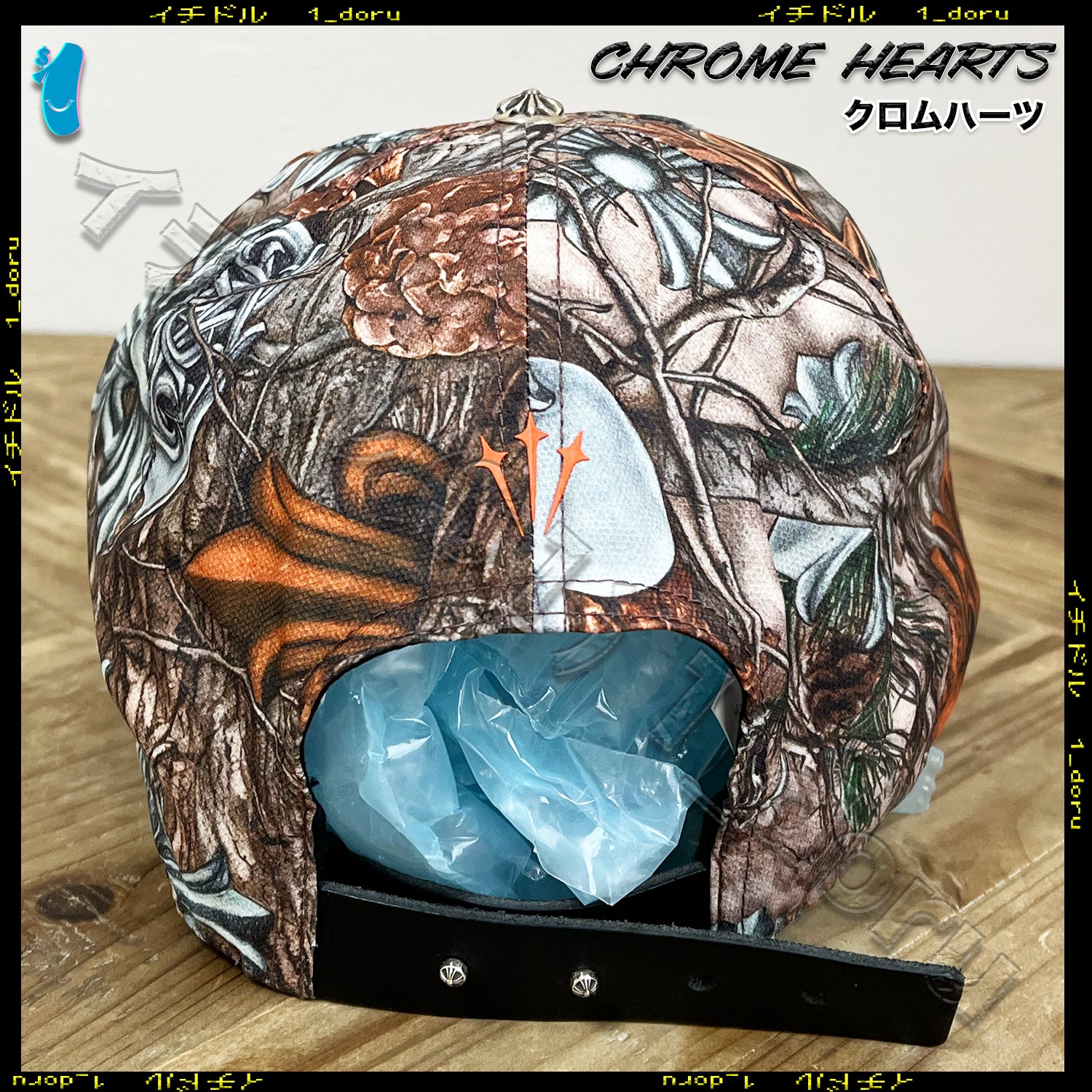 クロム +CH+ HOLLYWOOD トラッカーキャップ ブラック ホワイト