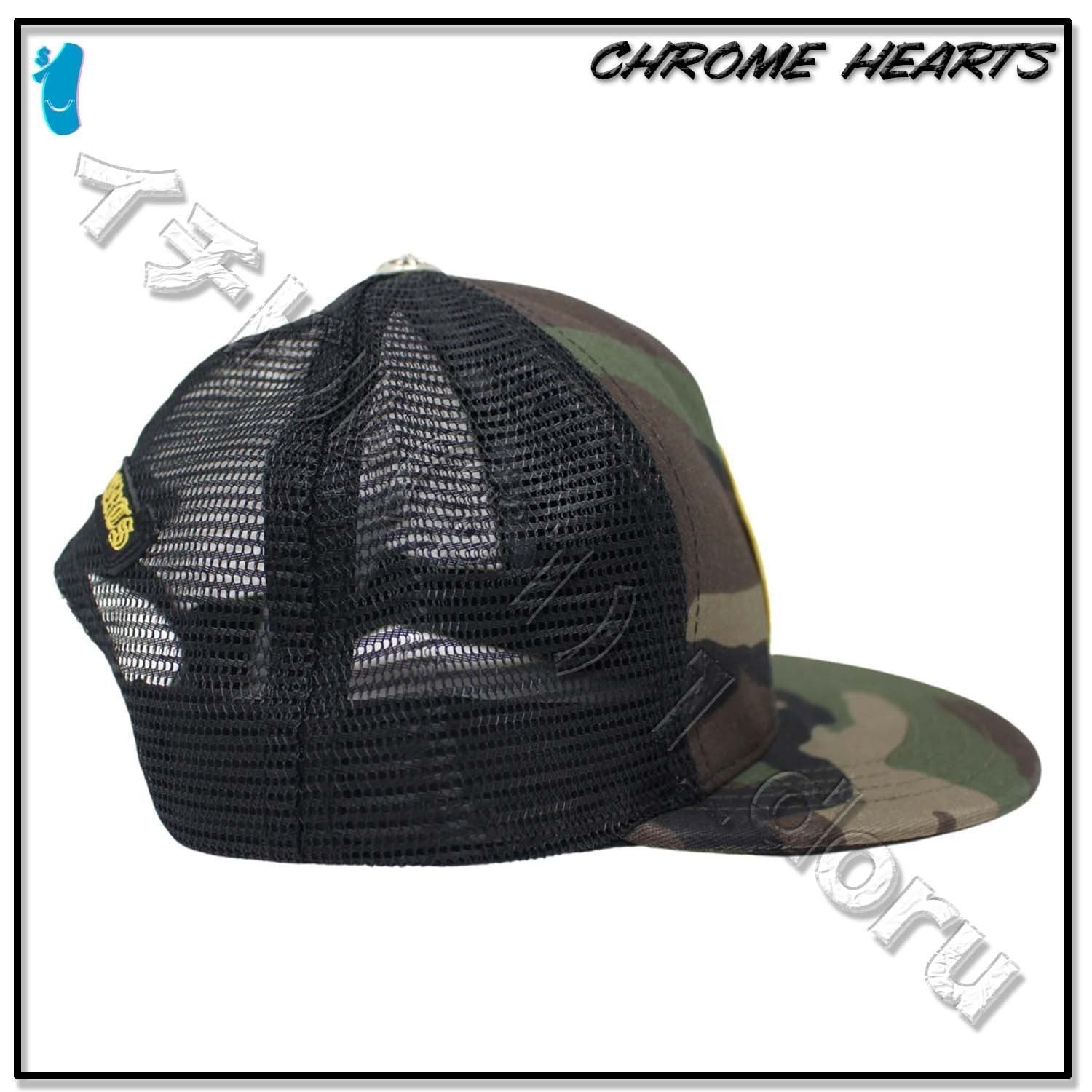 CHROME HEARTS セメタリークロスキャップ ハット プラス レッド