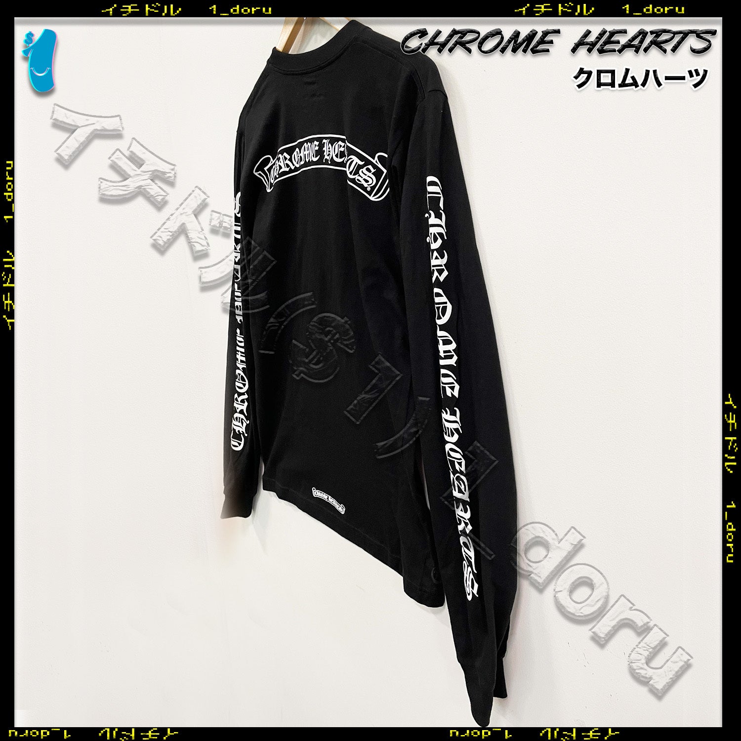 Scroll Long Sleeve Black スクロール 長袖 ロンT