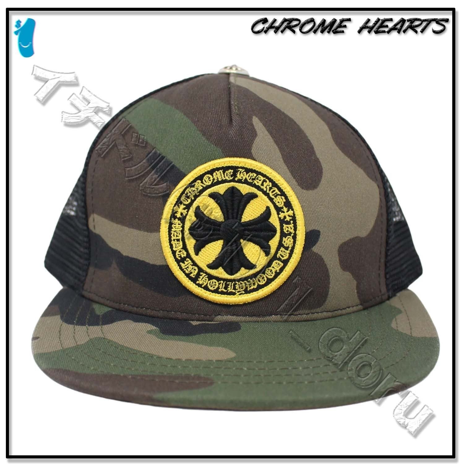 CHROME HEARTS セメタリークロスキャップ ハット プラス レッド