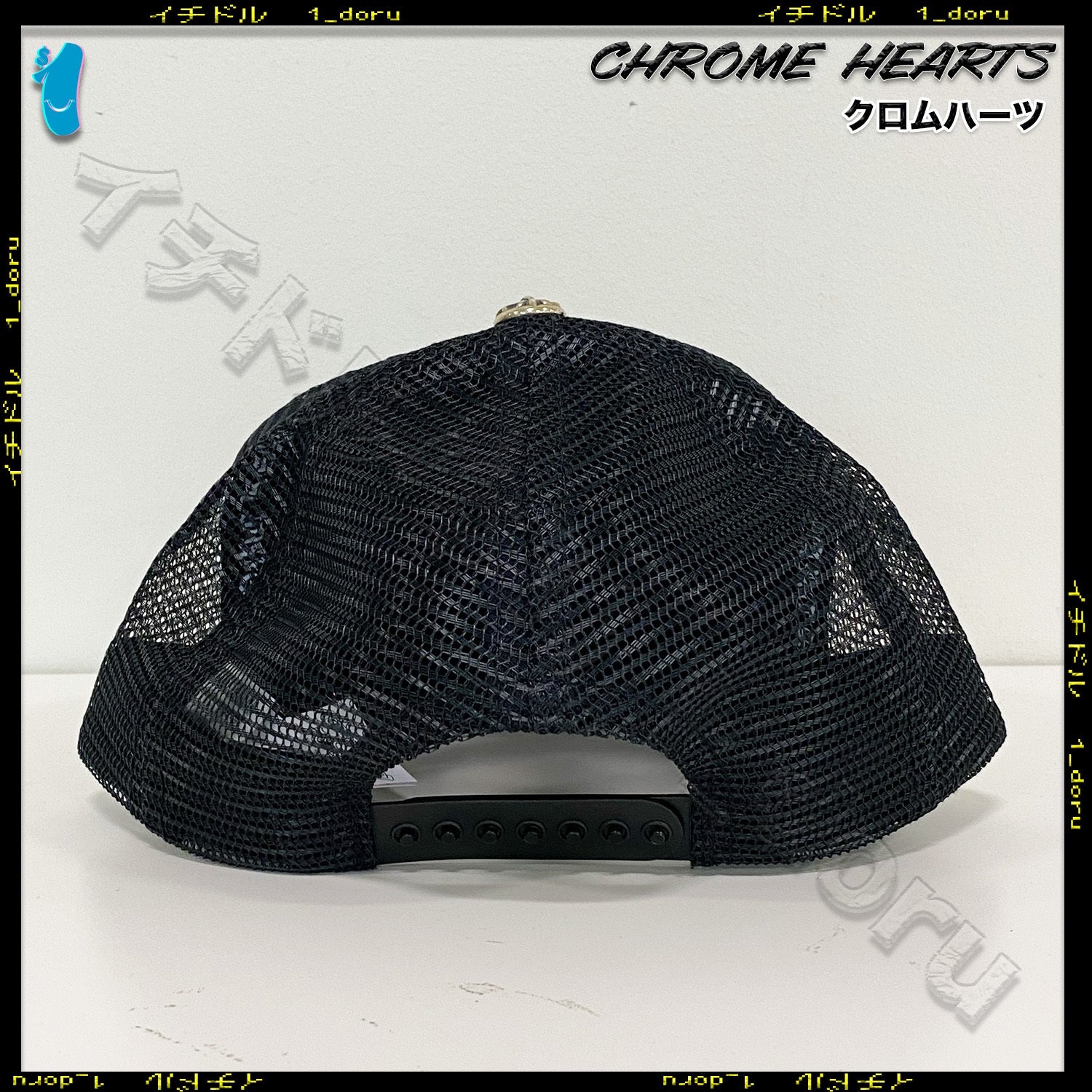 クロム +CH+ HOLLYWOOD トラッカーキャップ ブラック ホワイト