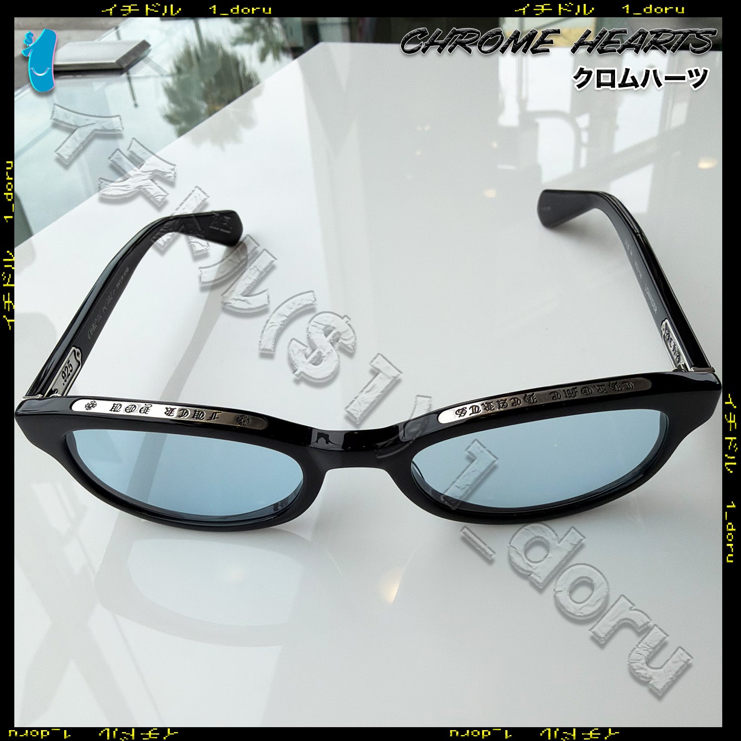 ローライダー ブラック ブルーフォグ サングラス Lowrider Black Blue Fog lenses